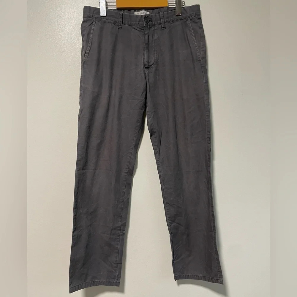 Calvin Klein Men’s  Gray Chino Pants 32x32
